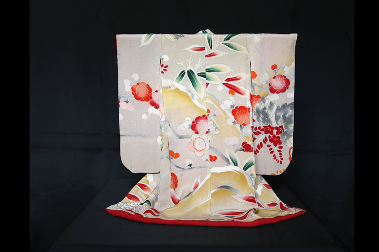 Miniature Kimono Kosode back side