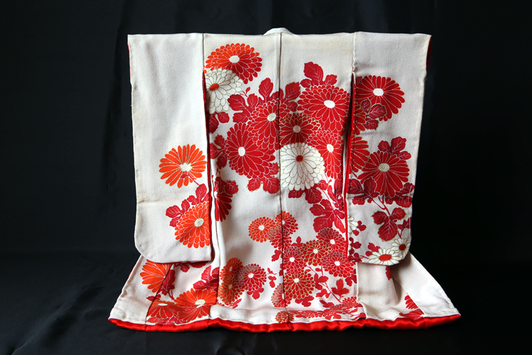 Miniature Kimono Kosode back side S-08