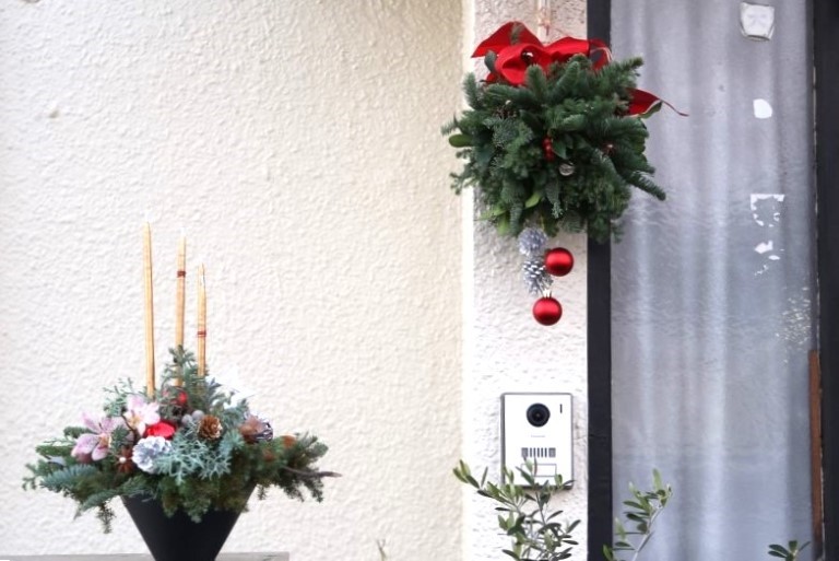 クリスマスアレンジメント2025　キッシングボール　レッスン