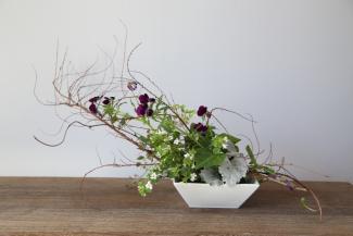 庭の植物で作るアレンジメント